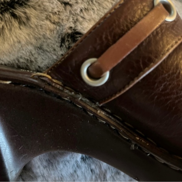 Born B.O.C. Women's Classic Clogs 3.5" heel, Brown Leather Size 8.5 EUC Y2K - Picture 9 of 12